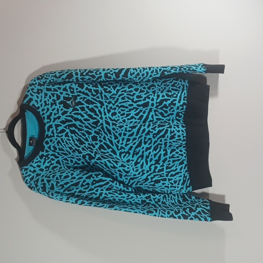 Jordan Blue and Black Patterned Sweatshirt